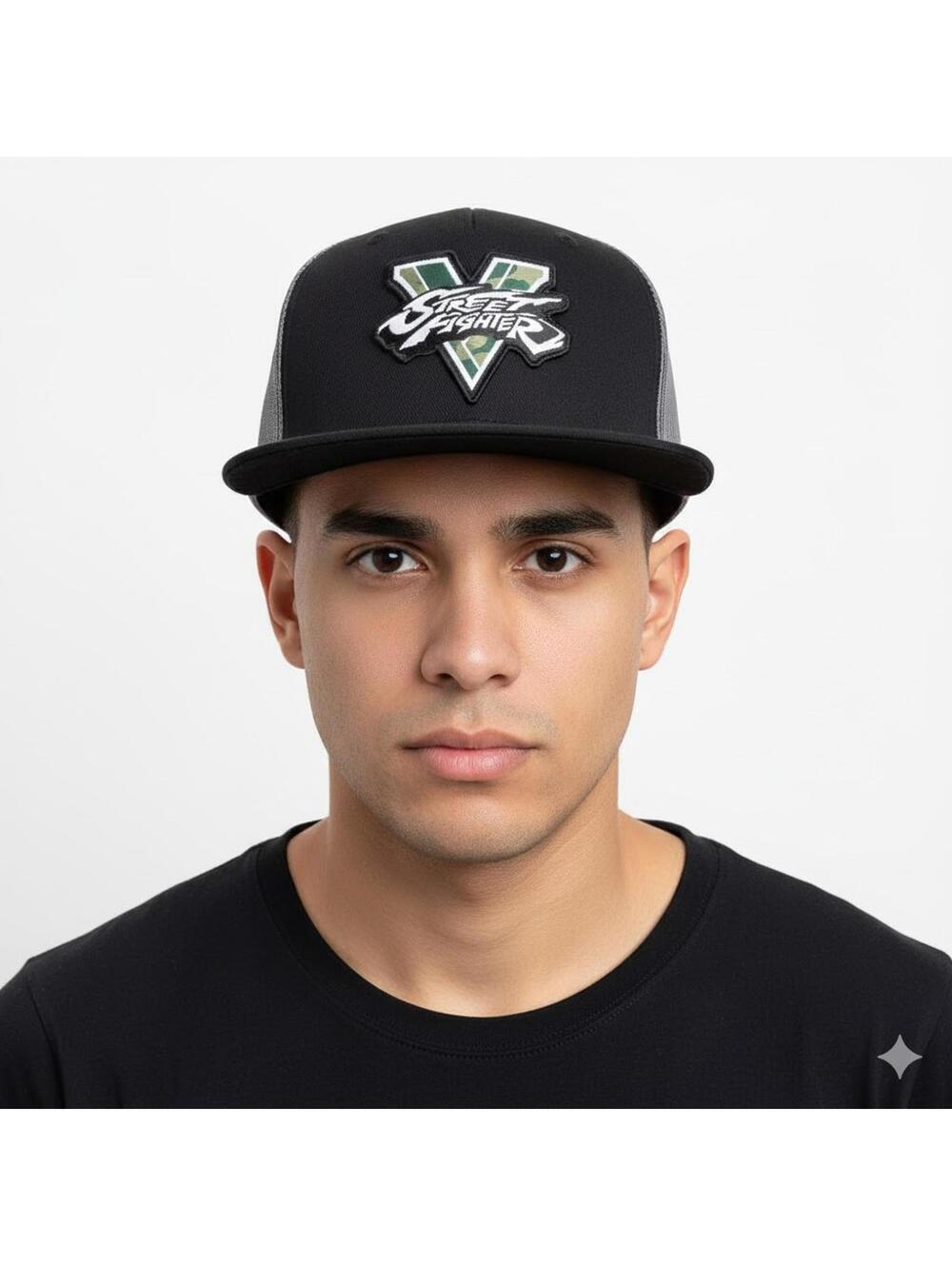 Hat / Street Fighter V Camo Snapback Baseball Cap / Ryu Hadouken / New